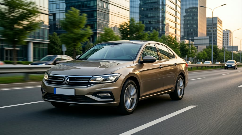 Volkswagen Lamando L в движении после заказа Volkswagen Lamando L в движении после заказа