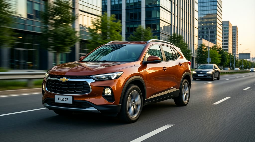 Chevrolet Tracker в движении после заказа