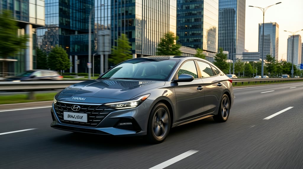 Hyundai Elantra в движении после заказа Hyundai Elantra в движении после заказа