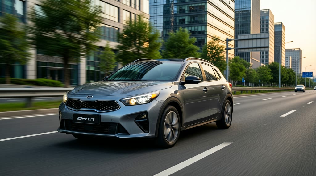 Kia K3 в движении после заказа