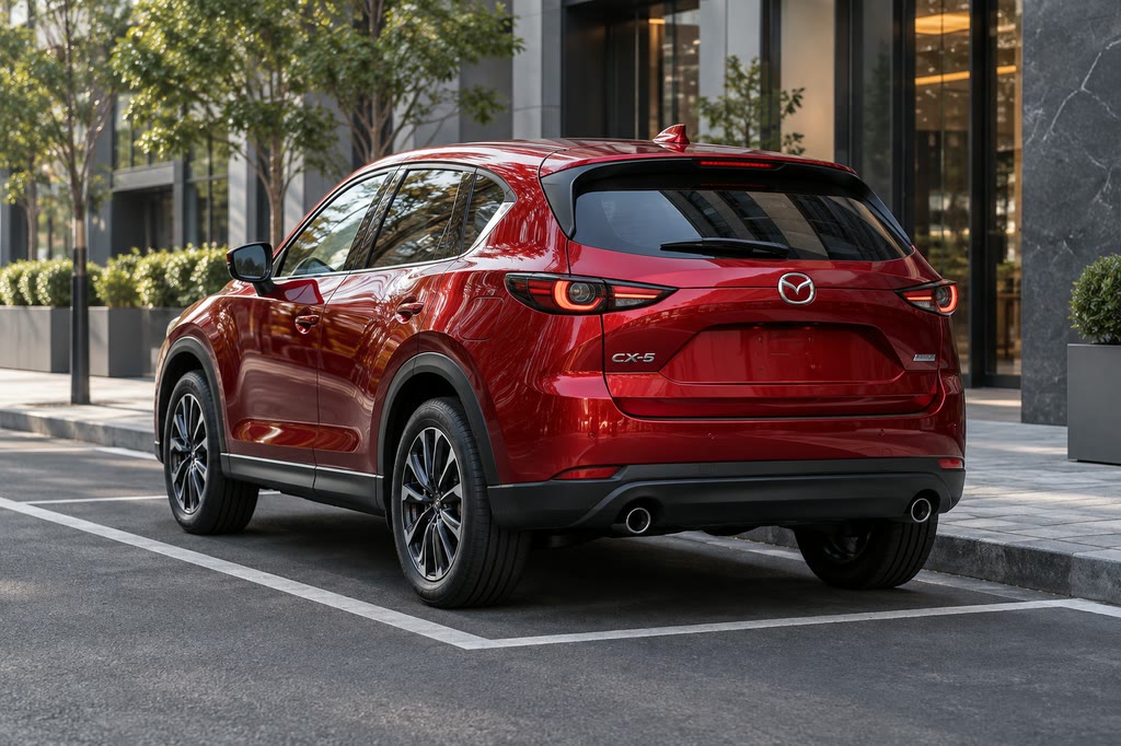 Mazda CX-5 на городской парковке после заказа из Китая