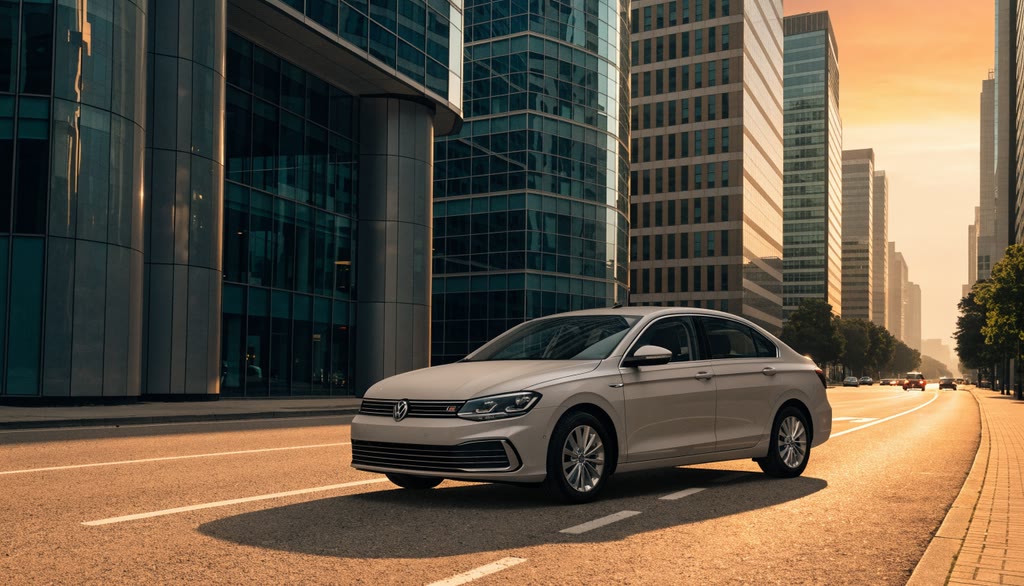 Volkswagen Sagitar в деловом квартале — заказ из Китая Жемчужно-белый Volkswagen Sagitar в деловом квартале — заказ авто из Китая
