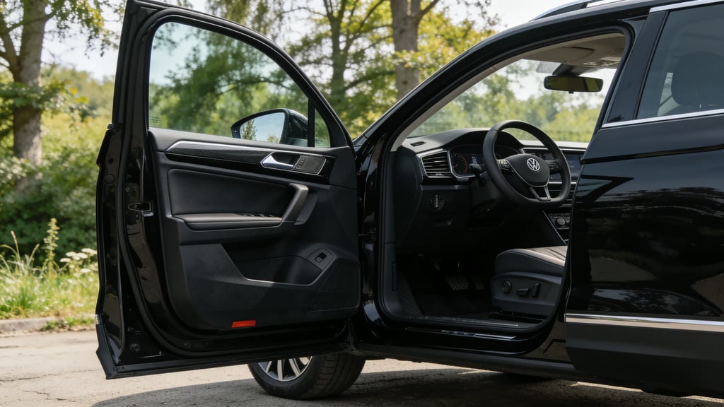 Салон Volkswagen Tayron L для заказа из Китая Салон Volkswagen Tayron L через открытую дверь для заказа авто из Китая