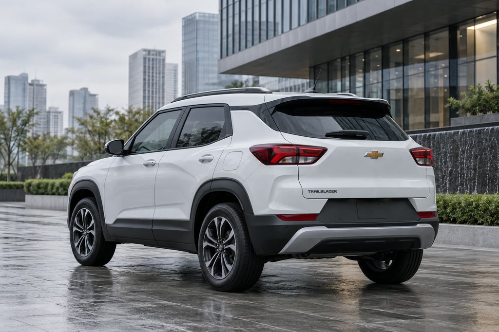 Chevrolet Trailblazer в деловом квартале после заказа из Китая Chevrolet Trailblazer в деловом квартале после заказа из Китая