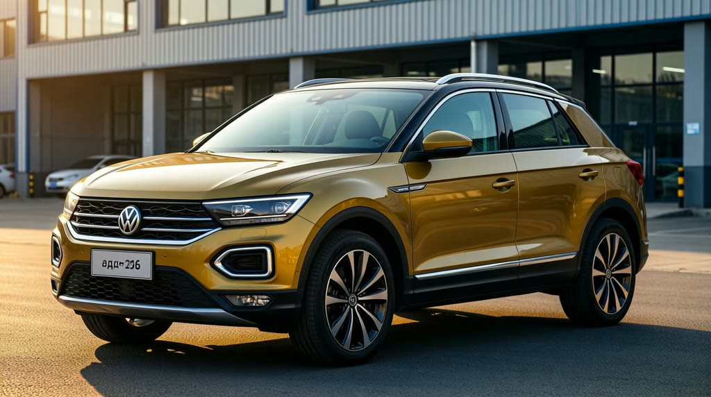 Автомобиль Volkswagen T-Roc — заводской экстерьер Автомобиль Volkswagen T-Roc — заводской экстерьер