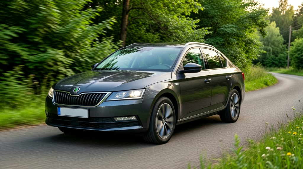 Skoda Octavia Pro в движении после заказа