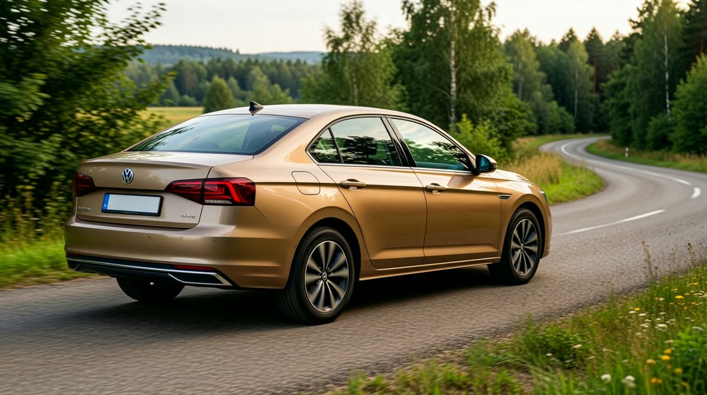 Volkswagen Lavida в движении после заказа
