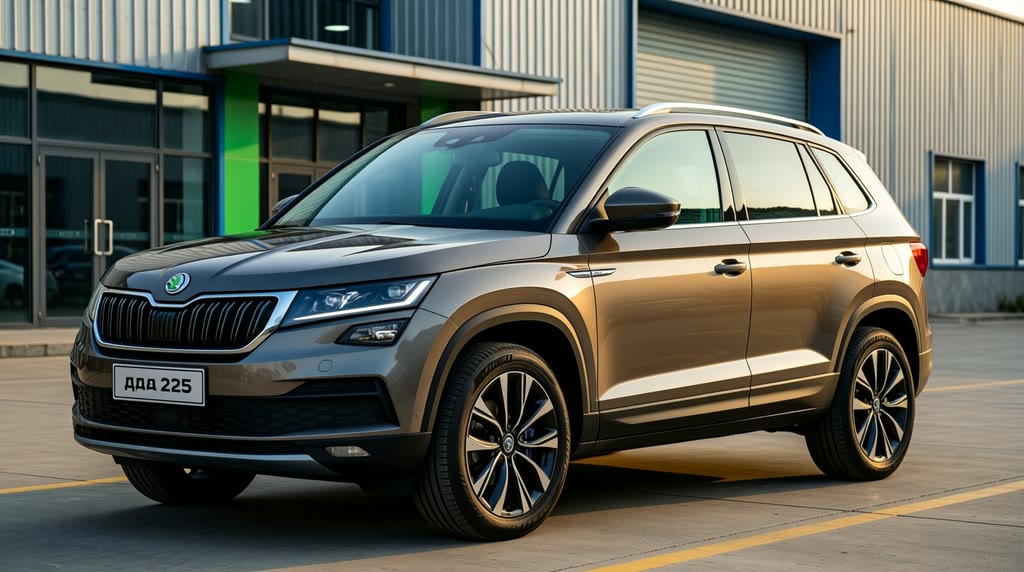 Автомобиль Skoda Karoq — заводской экстерьер Автомобиль Skoda Karoq — заводской экстерьер